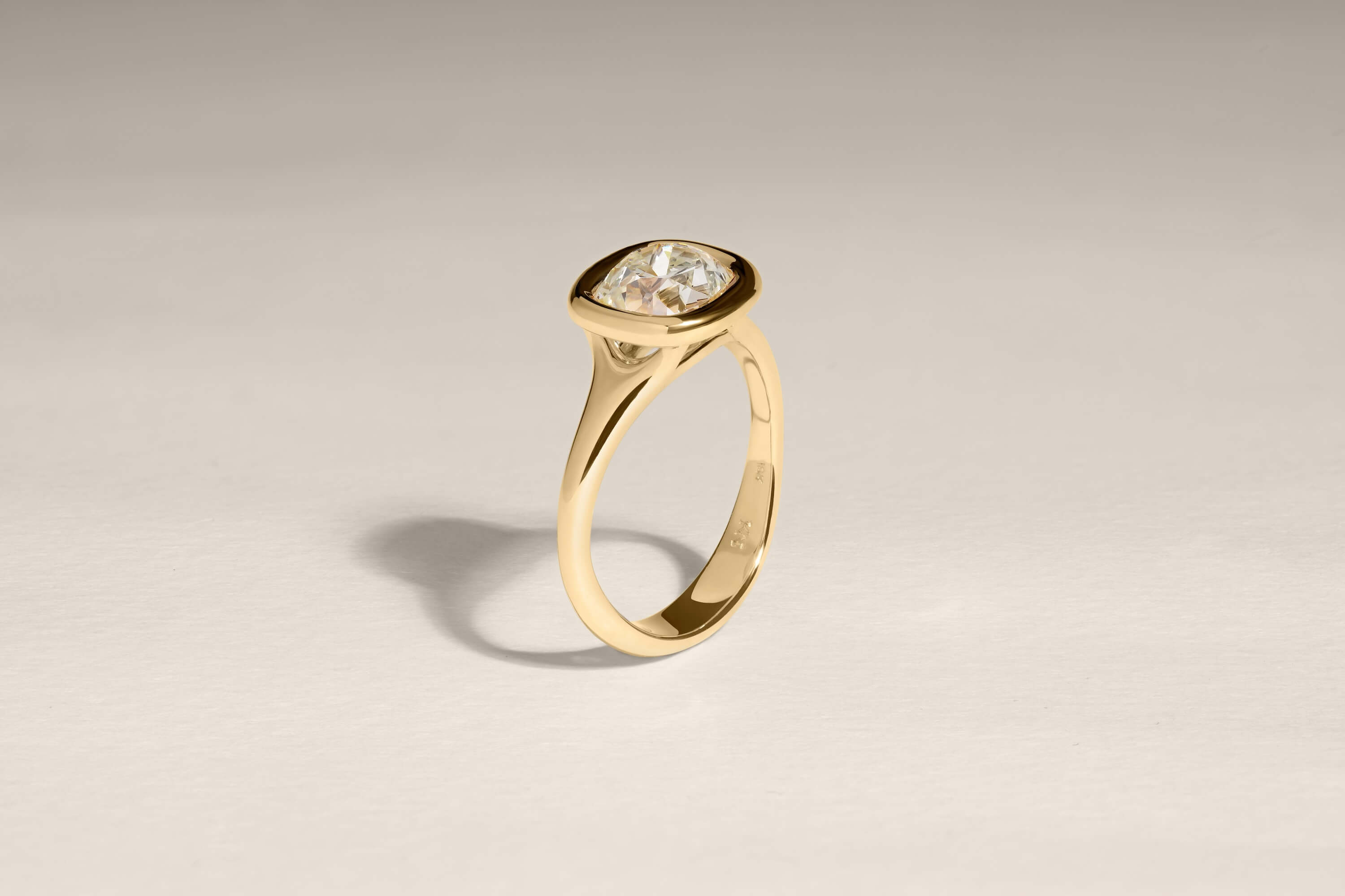 1.88 Carat Old Mine Brilliant Diamond Seraph Ring