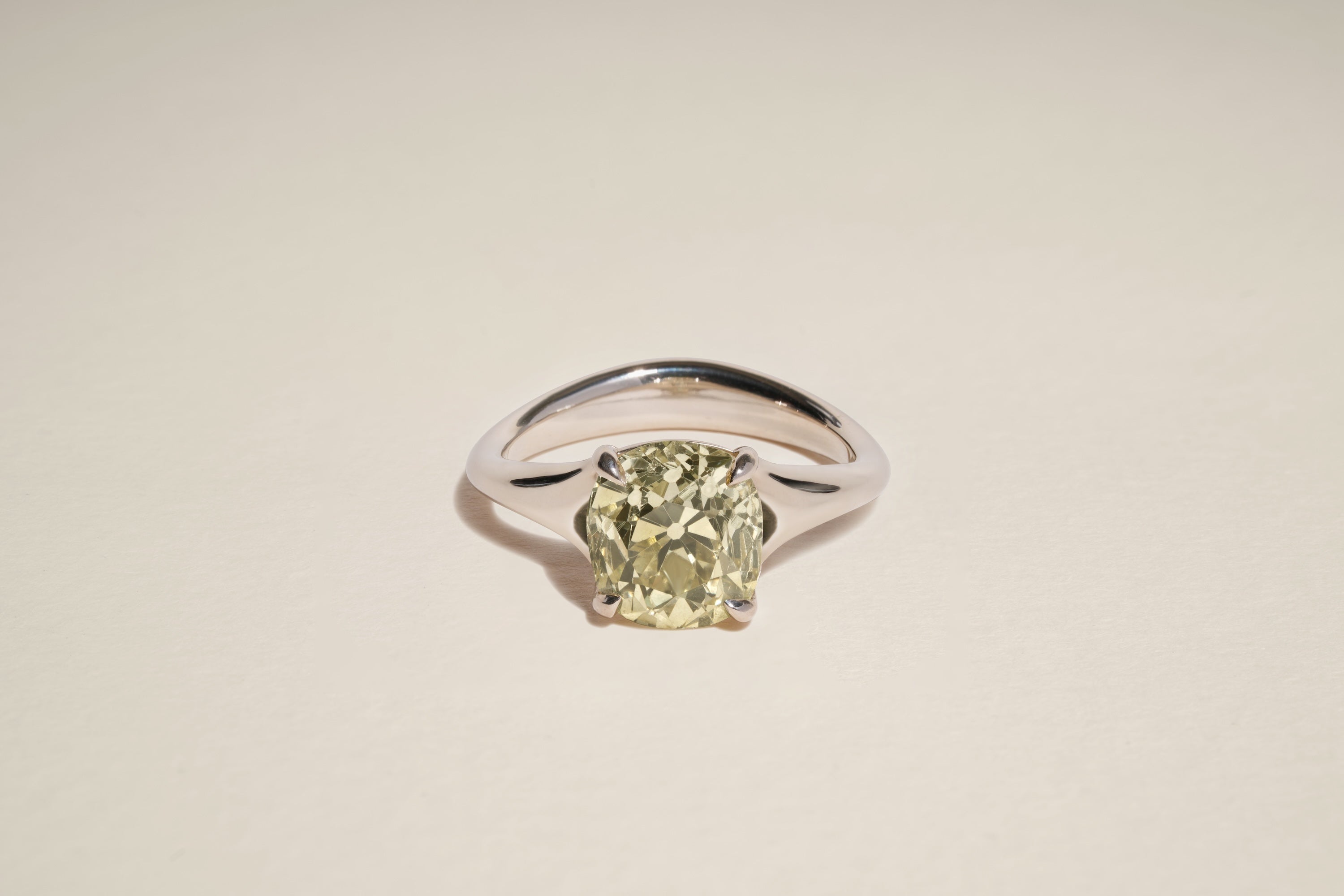 3.07 Carat Old Mine Brilliant Cut Diamond