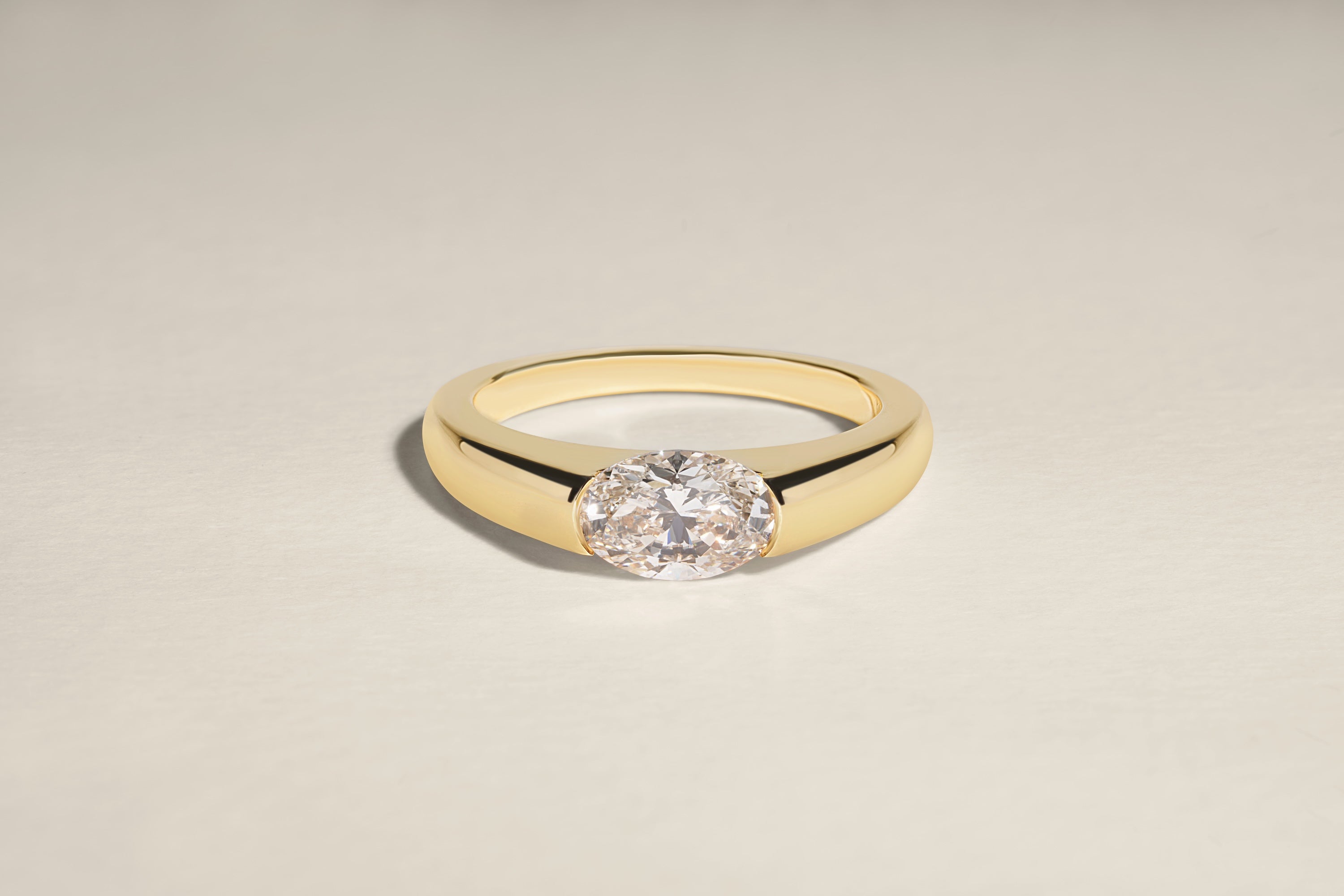 1.01 Carat Oval Brilliant Diamond Venus Ring