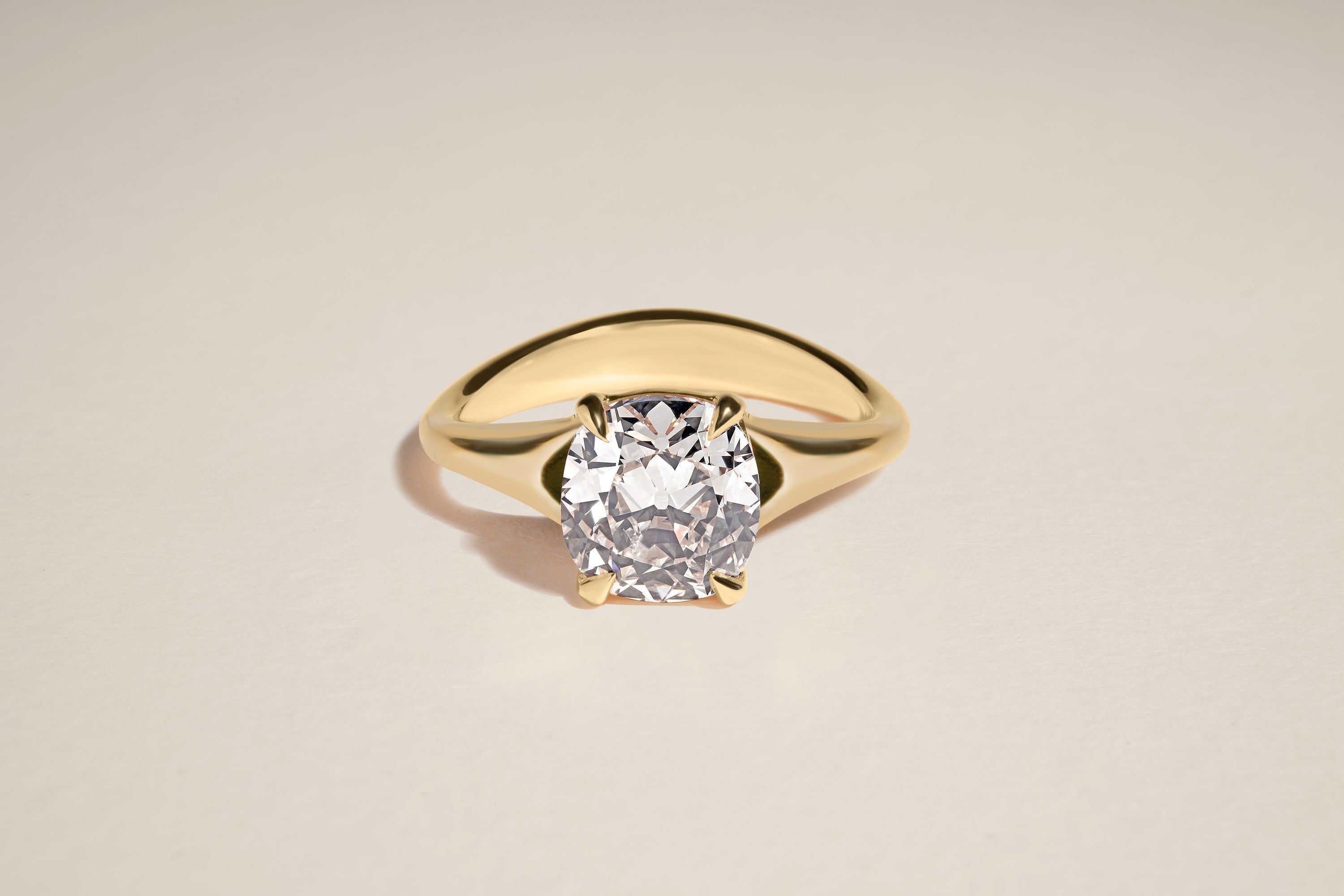 2.25 Carat Old Mine Brilliant Diamond Dea Ring