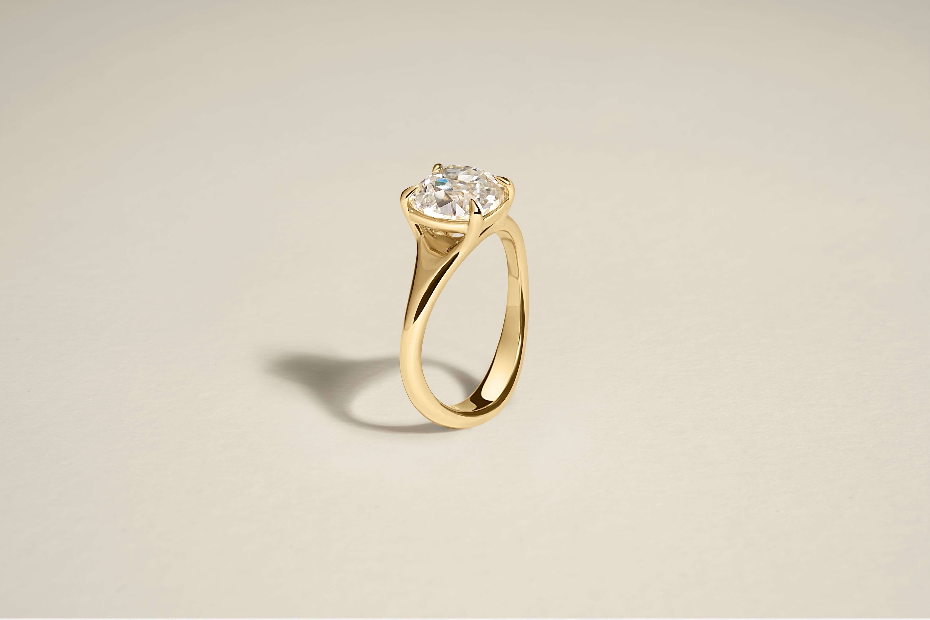 2.25 Carat Old Mine Brilliant Diamond Dea Ring