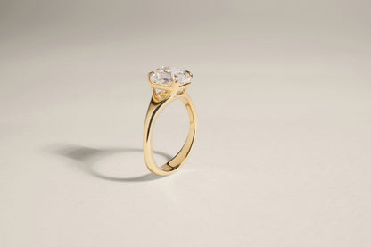 2.50 Carat Asscher Cut Diamond Dea Ring