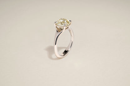 3.07 Carat Old Mine Brilliant Cut Diamond