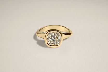 1.88 Carat Old Mine Brilliant Diamond Seraph Ring