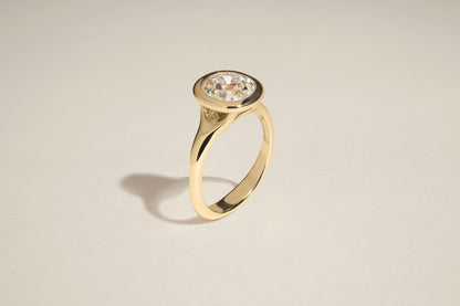 2.29 Carat Old Mine Brilliant Diamond Seraph Ring